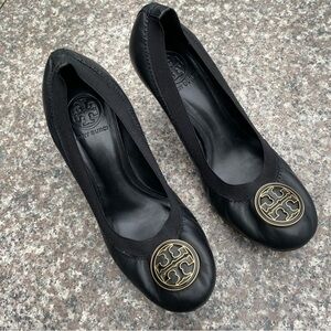 Tory Burch leather kitten heels